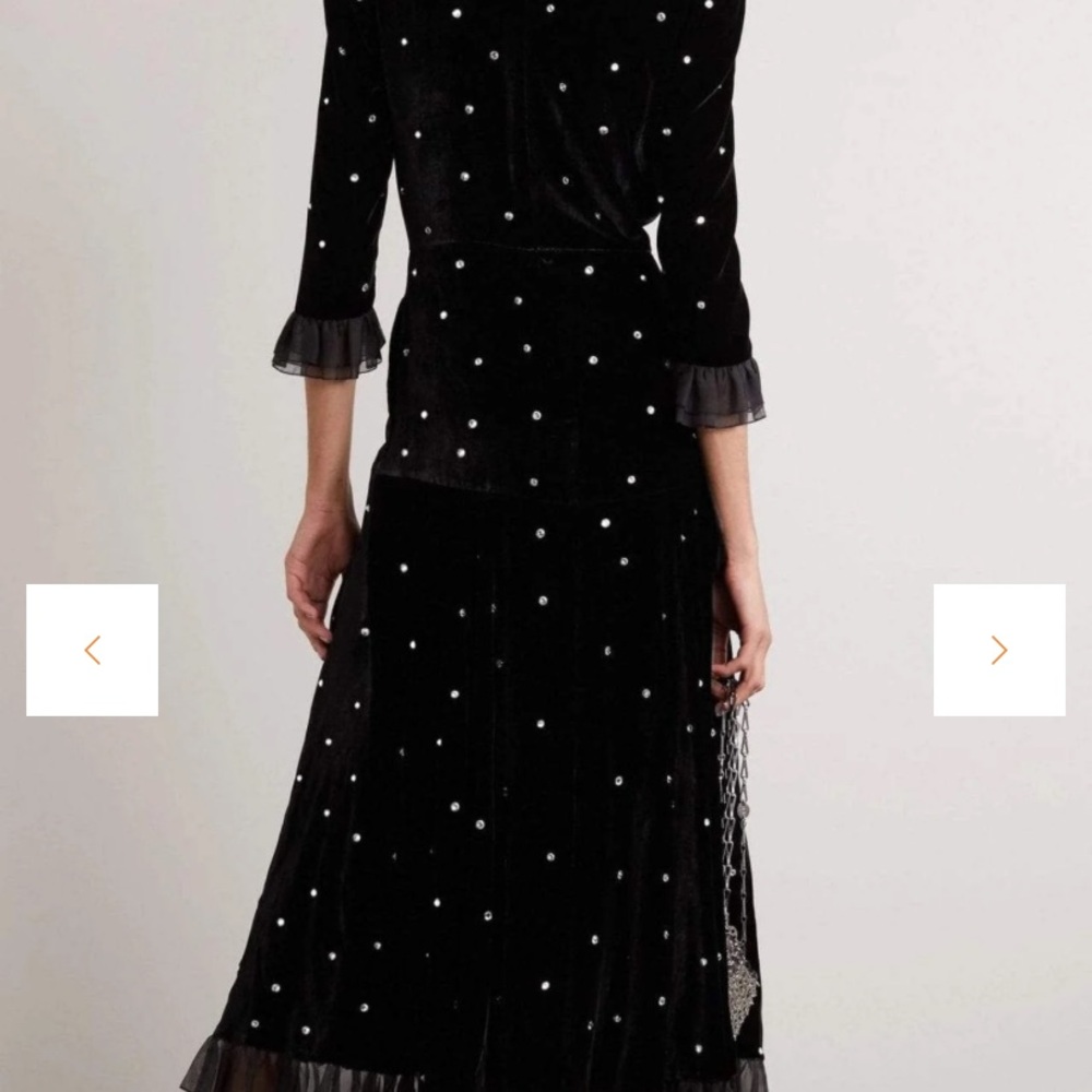 Jolie diamanté velvet dress nwt  small